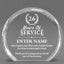 Long Service Awards - Clear Round Acrylic Awards - Personalize Online – Choose From 5 Designs