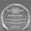 Retirement Awards - Clear Round Acrylic Awards - Personalize Online – Choose From 5 Designs