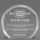 Retirement Awards - Clear Round Acrylic Awards - Personalize Online – Choose From 5 Designs