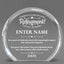 Retirement Awards - Clear Round Acrylic Awards - Personalize Online – Choose From 5 Designs