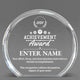 Achievement Awards - Clear Round Acrylic Awards - Personalize Online - Choose From 5 Designs