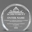 Achievement Awards - Clear Round Acrylic Awards - Personalize Online - Choose From 5 Designs