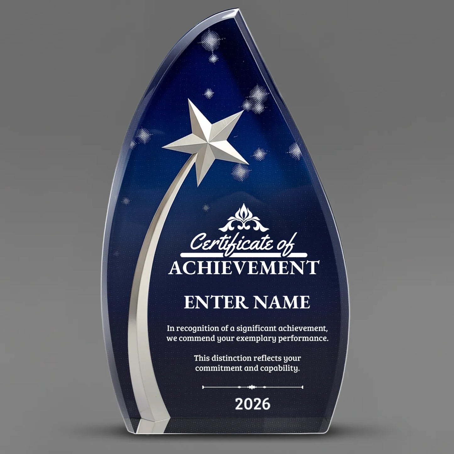 Achievement Awards - Acrylic Star Powered Awards - Personalize Online – Choose From 5 Designs