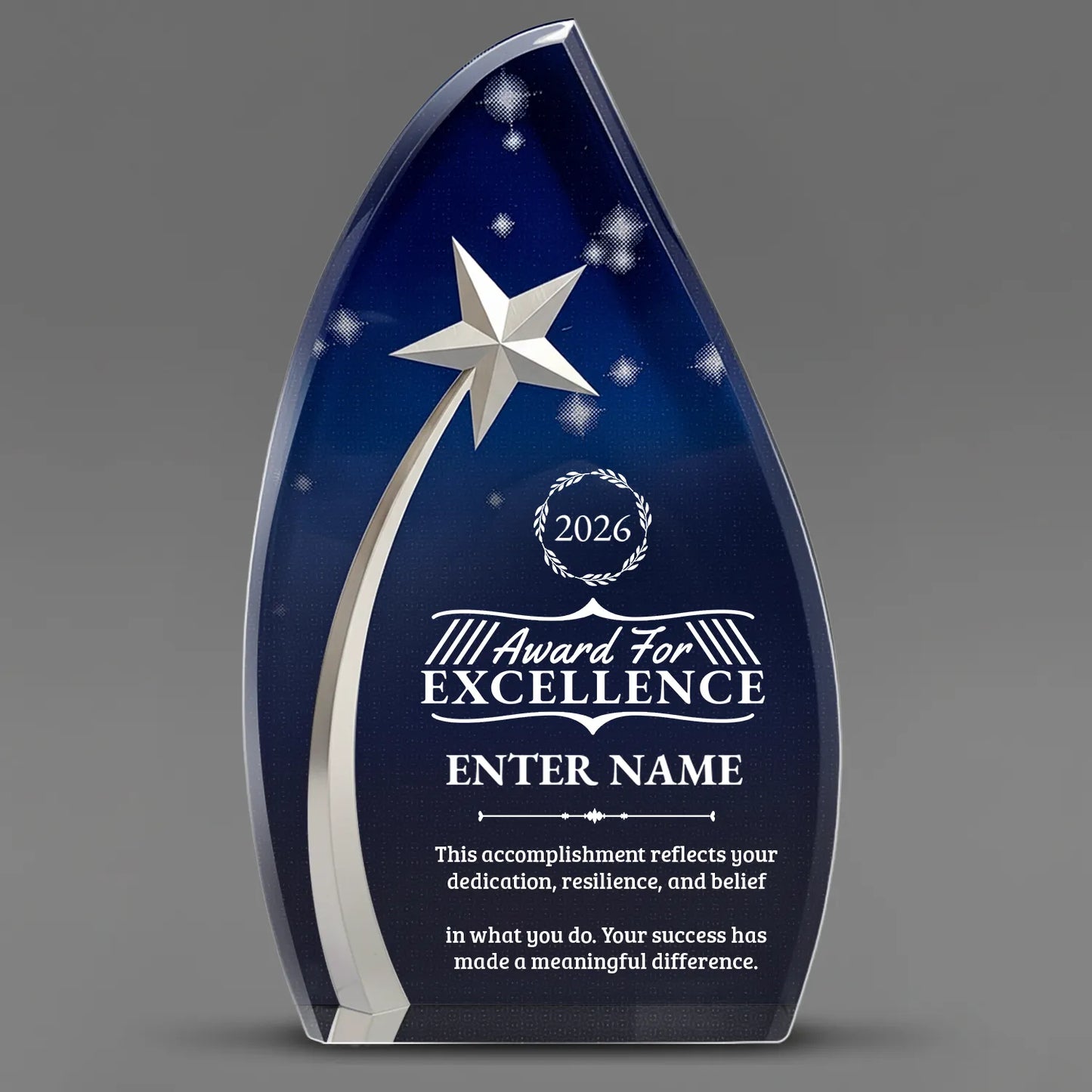 Achievement Awards - Acrylic Star Powered Awards - Personalize Online – Choose From 5 Designs