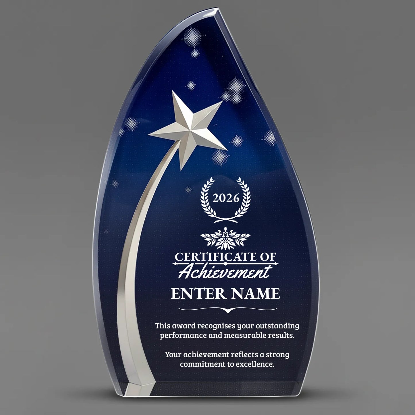 Achievement Awards - Acrylic Star Powered Awards - Personalize Online – Choose From 5 Designs