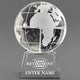 Retirement Awards - Optical Crystal Globe Awards - Personalize Online – Choose From 5 Designs