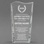 Appreciation Awards - Clear Crystal Facet Wave Awards - Personalize Online – Choose From 5 Designs