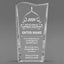 Appreciation Awards - Clear Crystal Facet Wave Awards - Personalize Online – Choose From 5 Designs