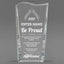 Appreciation Awards - Clear Crystal Facet Wave Awards - Personalize Online – Choose From 5 Designs