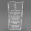 Employee Appreciation Awards - Clear Crystal Facet Wave Awards - Personalize Online – Choose From 5 Designs