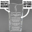 Employee Appreciation Awards - Clear Crystal Facet Wave Awards - Personalize Online – Choose From 5 Designs