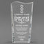 Employee Appreciation Awards - Clear Crystal Facet Wave Awards - Personalize Online – Choose From 5 Designs