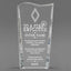 Employee Appreciation Awards - Clear Crystal Facet Wave Awards - Personalize Online – Choose From 5 Designs