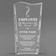 Employee Appreciation Awards - Clear Crystal Facet Wave Awards - Personalize Online – Choose From 5 Designs