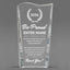 Thank You Awards - Clear Crystal Facet Wave Awards - Personalize Online – Choose From 5 Designs