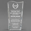 Thank You Awards - Clear Crystal Facet Wave Awards - Personalize Online – Choose From 5 Designs