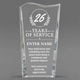 Long Service Awards - Clear Crystal Facet Wave Awards - Personalize Online – Choose From 5 Designs