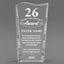Long Service Awards - Clear Crystal Facet Wave Awards - Personalize Online – Choose From 5 Designs