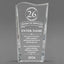 Long Service Awards - Clear Crystal Facet Wave Awards - Personalize Online – Choose From 5 Designs