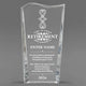 Retirement Awards - Clear Crystal Facet Wave Awards - Personalize Online – Choose From 5 Designs