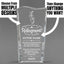 Retirement Awards - Clear Crystal Facet Wave Awards - Personalize Online – Choose From 5 Designs