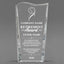 Retirement Awards - Clear Crystal Facet Wave Awards - Personalize Online – Choose From 5 Designs