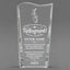 Retirement Awards - Clear Crystal Facet Wave Awards - Personalize Online – Choose From 5 Designs