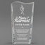 Retirement Awards - Clear Crystal Facet Wave Awards - Personalize Online – Choose From 5 Designs