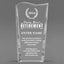 Retirement Awards - Clear Crystal Facet Wave Awards - Personalize Online – Choose From 5 Designs