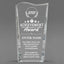 Achievement Awards - Clear Crystal Facet Wave Awards - Personalize Online – Choose From 5 Designs