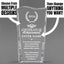 Achievement Awards - Clear Crystal Facet Wave Awards - Personalize Online – Choose From 5 Designs