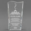 Achievement Awards - Clear Crystal Facet Wave Awards - Personalize Online – Choose From 5 Designs