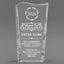 Achievement Awards - Clear Crystal Facet Wave Awards - Personalize Online – Choose From 5 Designs