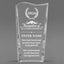 Achievement Awards - Clear Crystal Facet Wave Awards - Personalize Online – Choose From 5 Designs
