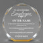 Employee Appreciation Awards - Gold Octagon Acrylic Awards - Personalize Online – Choose From 5 Designs
