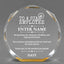 Employee Appreciation Awards - Gold Octagon Acrylic Awards - Personalize Online – Choose From 5 Designs