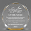 Employee Appreciation Awards - Gold Octagon Acrylic Awards - Personalize Online – Choose From 5 Designs