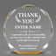 Thank You Awards - Gold Octagon Acrylic Awards - Personalize Online – Choose From 5 Designs