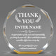 Thank You Awards - Gold Octagon Acrylic Awards - Personalize Online – Choose From 5 Designs