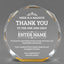 Thank You Awards - Gold Octagon Acrylic Awards - Personalize Online – Choose From 5 Designs