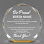 Thank You Awards - Gold Octagon Acrylic Awards - Personalize Online – Choose From 5 Designs