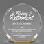 Retirement Awards - Gold Octagon Acrylic Awards - Personalize Online – Choose From 5 Designs
