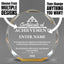 Achievement Awards - Gold Octagon Acrylic Awards - Personalize Online – Choose From 5 Designs