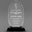 Employee Appreciation Awards - Optical Crystal Glass Oval Facet Awards - Personalize Online – Choose From 5 Designs