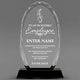Employee Appreciation Awards - Optical Crystal Glass Oval Facet Awards - Personalize Online – Choose From 5 Designs