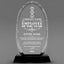 Employee Appreciation Awards - Optical Crystal Glass Oval Facet Awards - Personalize Online – Choose From 5 Designs