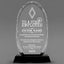 Employee Appreciation Awards - Optical Crystal Glass Oval Facet Awards - Personalize Online – Choose From 5 Designs