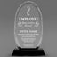 Employee Appreciation Awards - Optical Crystal Glass Oval Facet Awards - Personalize Online – Choose From 5 Designs