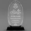 Employee Appreciation Awards - Optical Crystal Glass Oval Facet Awards - Personalize Online – Choose From 5 Designs