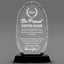 Thank You Awards - Optical Crystal Glass Oval Facet Awards - Personalize Online – Choose From 5 Designs